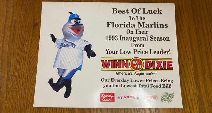 Florida Marlins Inaugural Year 93 - 94 Calendar Opening Day Giveaway | eBay